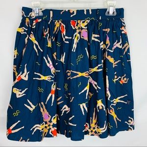 MODCLOTH Synchronized Swimmers Skirt with Pockets